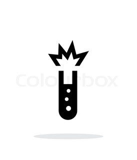 274x320 Test Tube On Black Background Stock Vector Colourbox