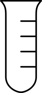 135x298 Empty Test Tube Thin Lines Clip Art