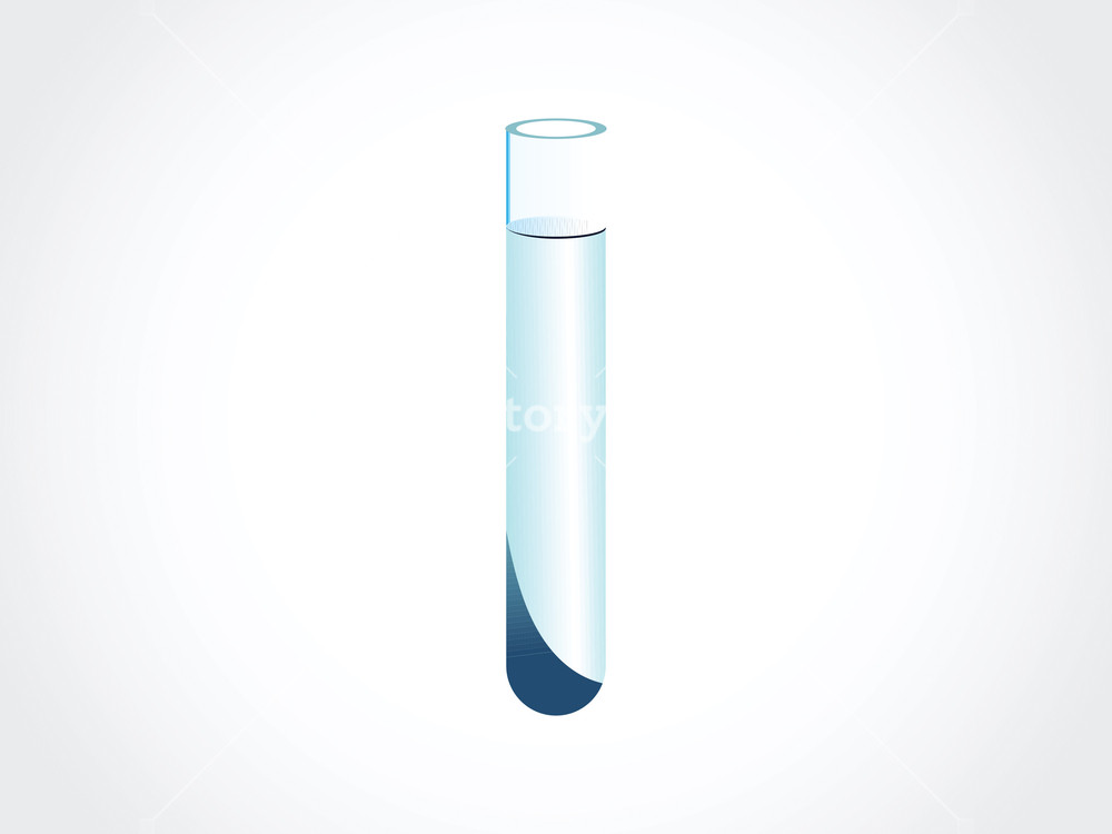1000x750 Test Tube With Blue Chemical Isolated On White Royalty Free Stock