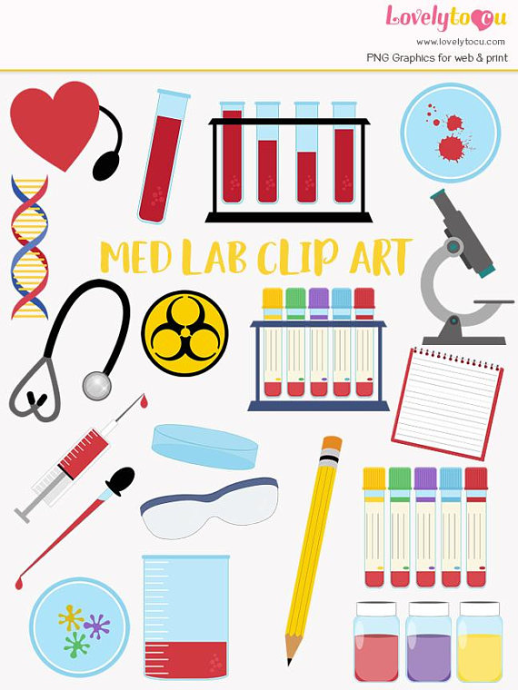 570x760 Medical Laboratory Clip Art Set Blood Testing Med Lab Lovelytocu
