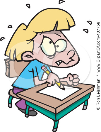 345x450 Student Testing Clipart