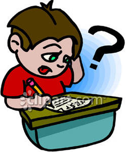 251x300 Confused Boy Taking A Test