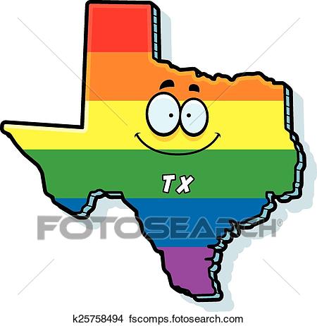 450x462 Clipart Of Cartoon Texas Gay Marriage K25758494