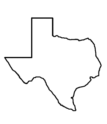 351x405 Texas Silouette Clipart Clipartcow