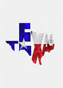 214x300 Texas Flag Art Fine Art America
