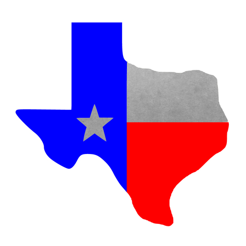 500x500 Texas Flag Metallic Temporary Flash Tattoos