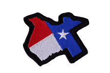 225x150 Texas State Outline Flag Embroidered Motorcycle Tx Mc Biker Vest