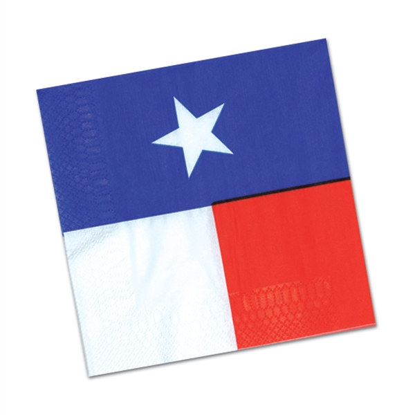 600x600 Texas State Flag Lunch Napkins (16pkg)