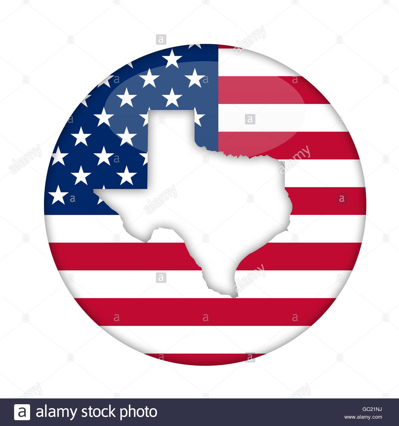 1300x1390 Texas State Of America Badge Isolated On A White Background Stock