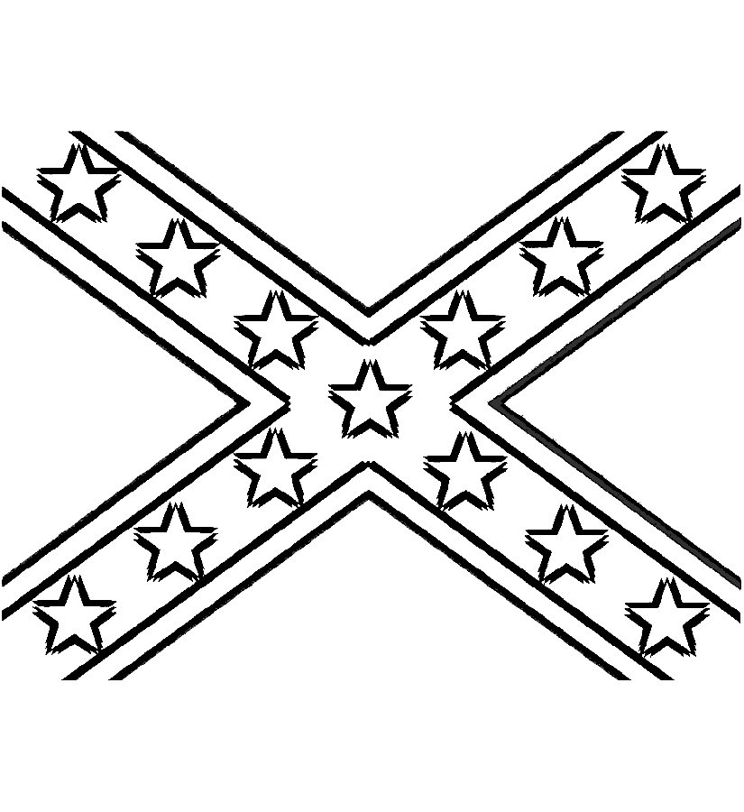 825x900 Rebel Flags Clipart