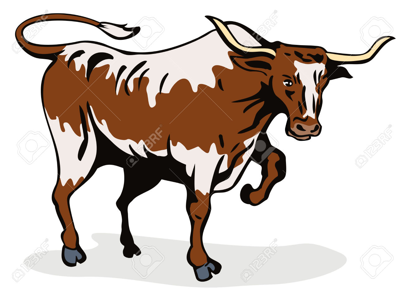 1300x947 Longhorn Cattle Clipart Thin