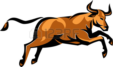450x267 Raging Texas Longhorn Bull Royalty Free Cliparts, Vectors,
