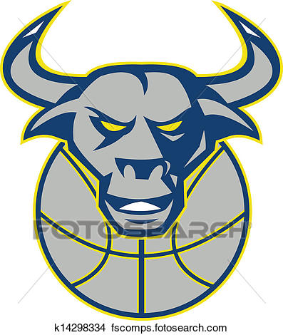 397x470 Clipart Of Texas Longhorn Bull Head Basketball K14298334