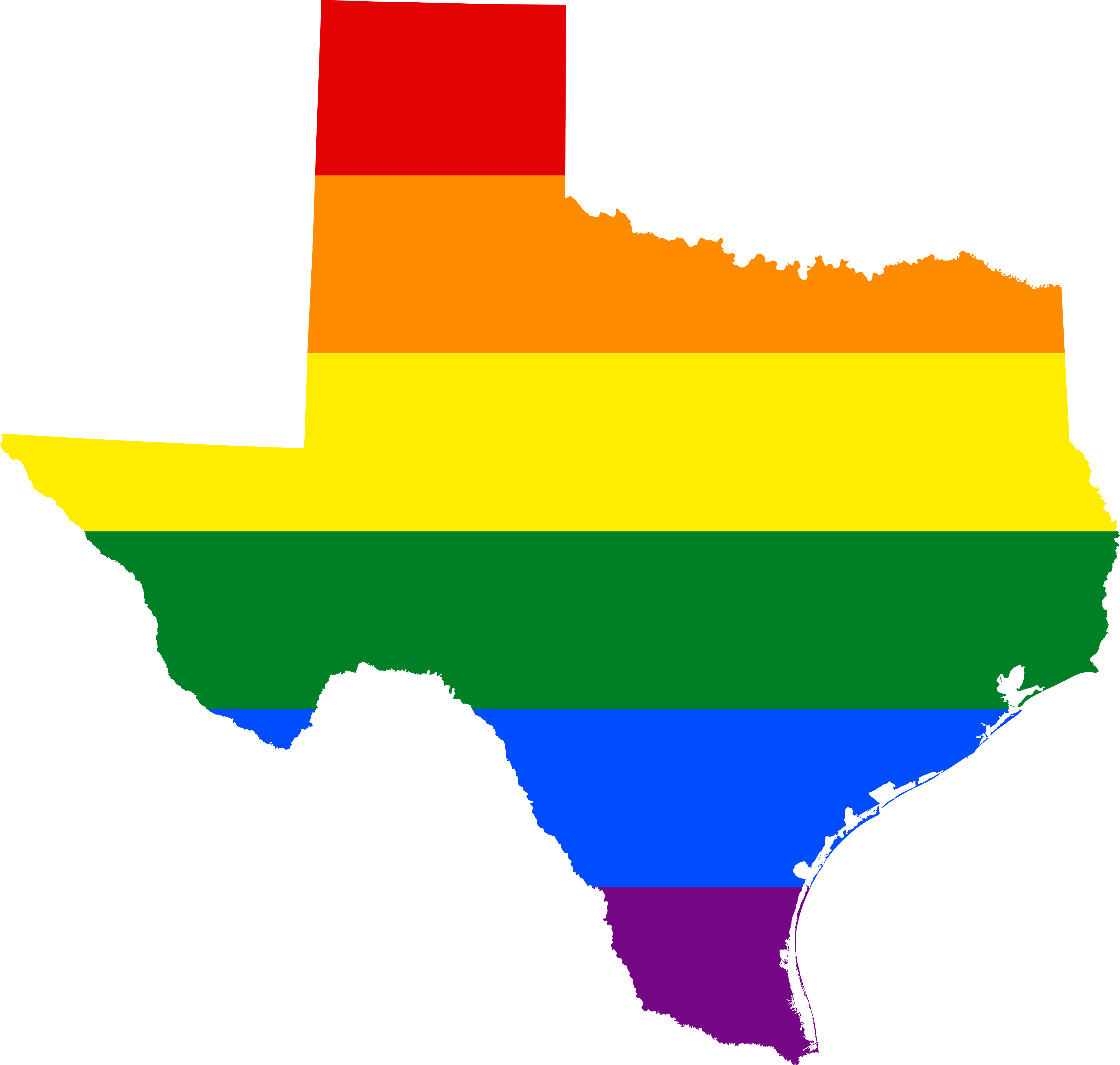 4309x4096 Filelgbt Flag Map Of Texas.svg