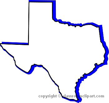 350x331 Us State Maps Clipart Texas2b