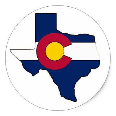 400x400 Round Texas Flag Classic Round Sticker