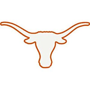 300x300 University Of Texas Longhorns Decal Bevo White