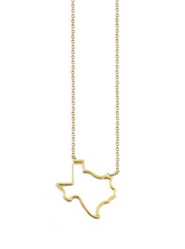 260x350 Texas Outline Necklace