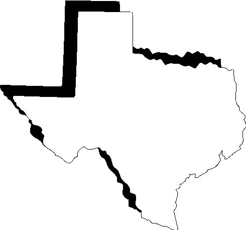 490x458 Map Of Texas Outline Clipart