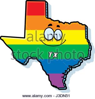 305x320 A Cartoon Illustration Of The State Of Texas Smiling Stock Vector