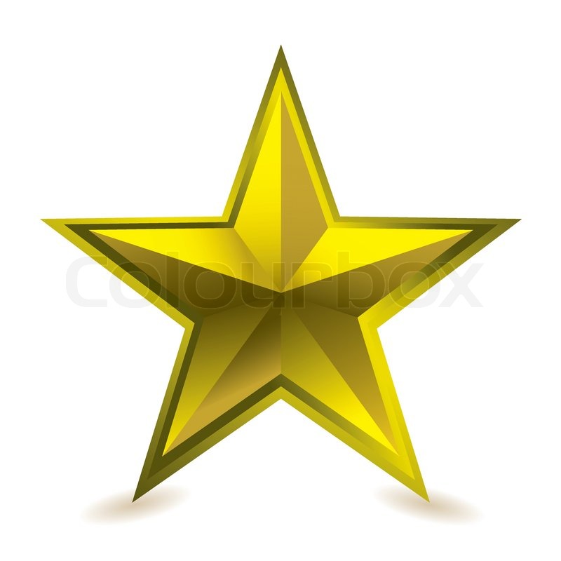 800x800 Gold Star Award Ideal Gift Icon For Golden Performance Stock