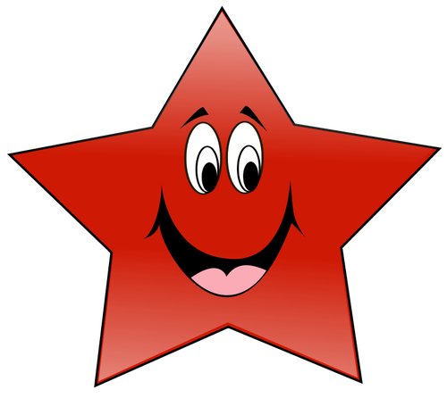 500x446 1886 Free Smiling Texas Star Vector Public Domain Vectors