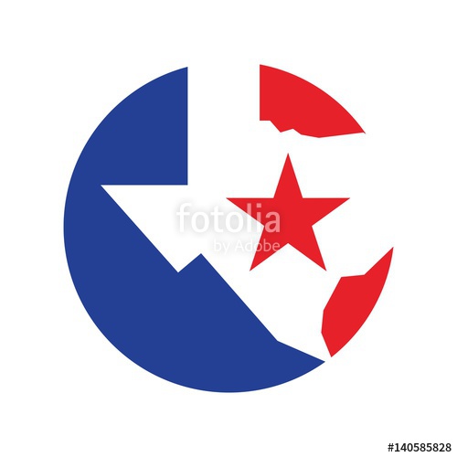500x500 Texas Logo Vector. Lone Star Of Texas Logo Vector. Stock Image