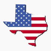 170x170 Clipart Of Usa American Texas State Map Outline With Grunge Effect