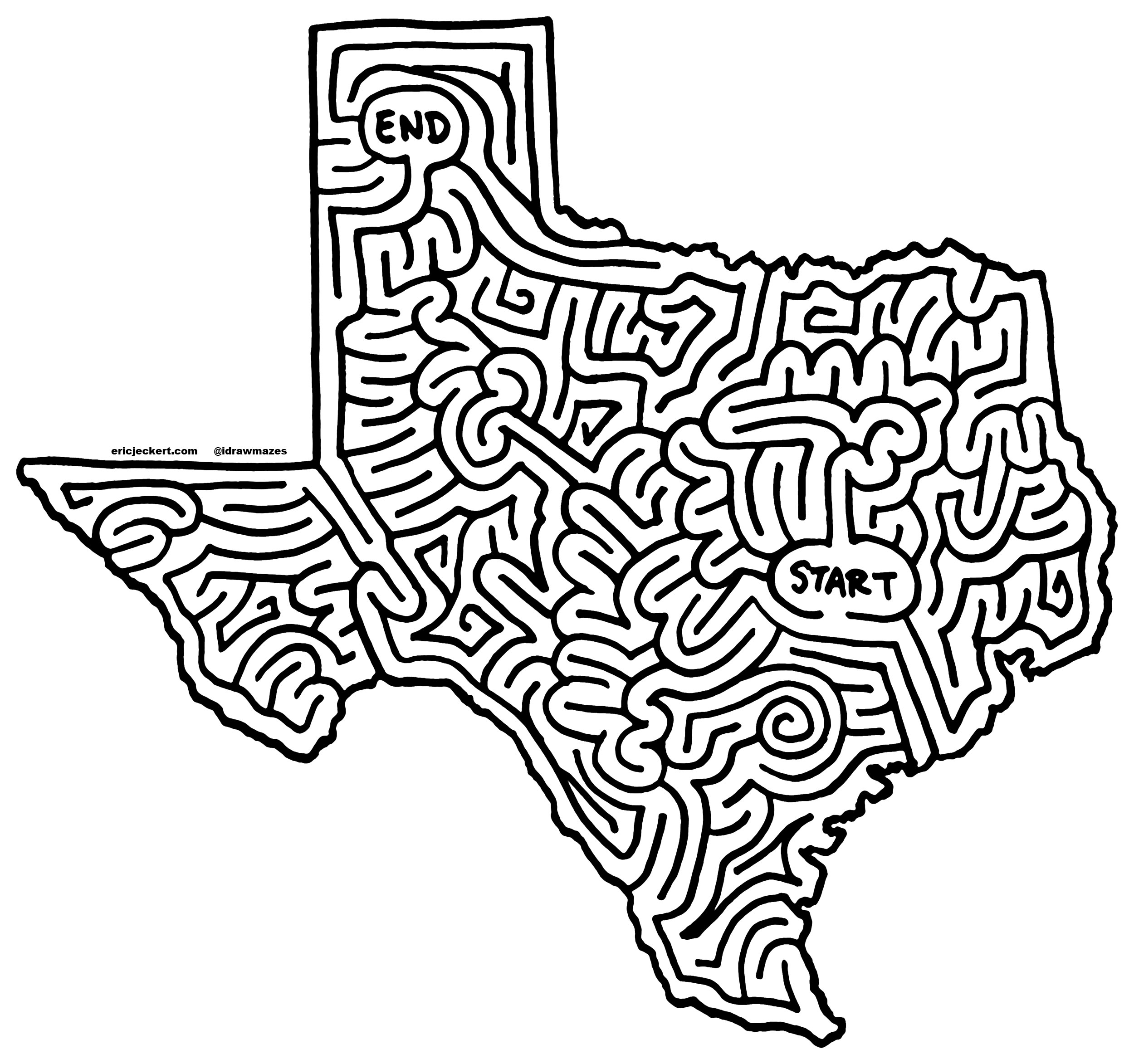 2500x2346 Mazes Texas