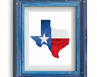 340x270 Texas Flag Shape Etsy