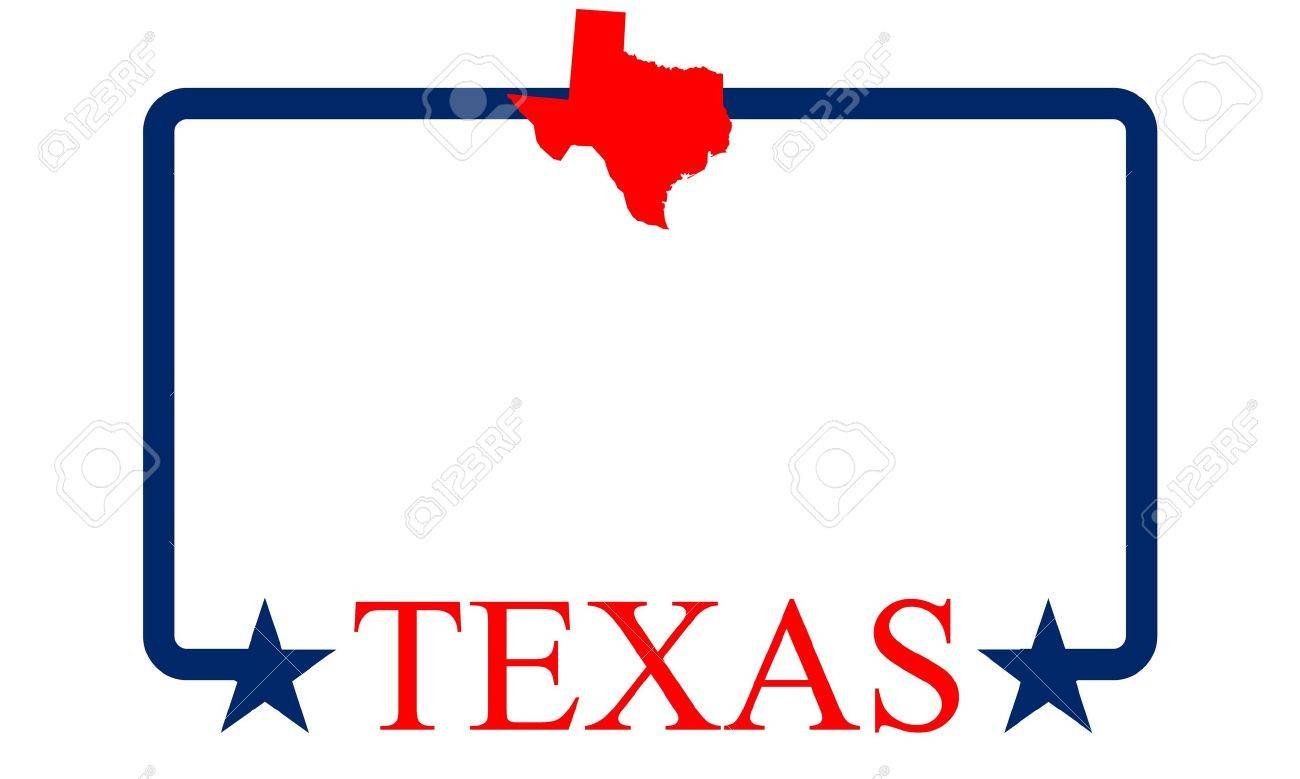 1300x779 Texas State Map, Frame And Name Royalty Free Cliparts, Vectors