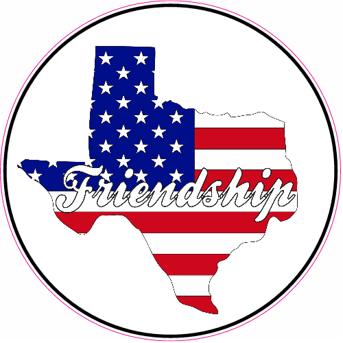 500x500 Texas State Sticker U.s. Custom Stickers