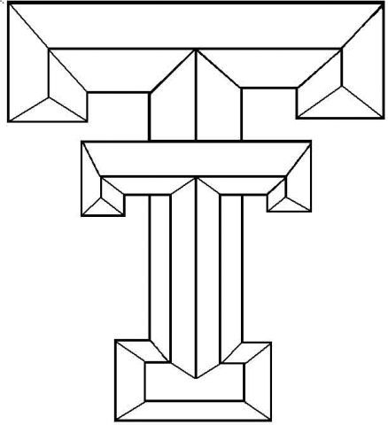 438x480 Best Halloween Images Free Clip Art Texas Tech Logo Stained Glass