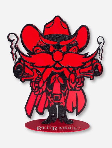 386x509 Texas Tech Red Raiders Raider Red 12 Ironworks Stand