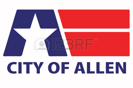 450x300 Flag Of Allen, Texas, Usa. Vector Format Royalty Free Cliparts