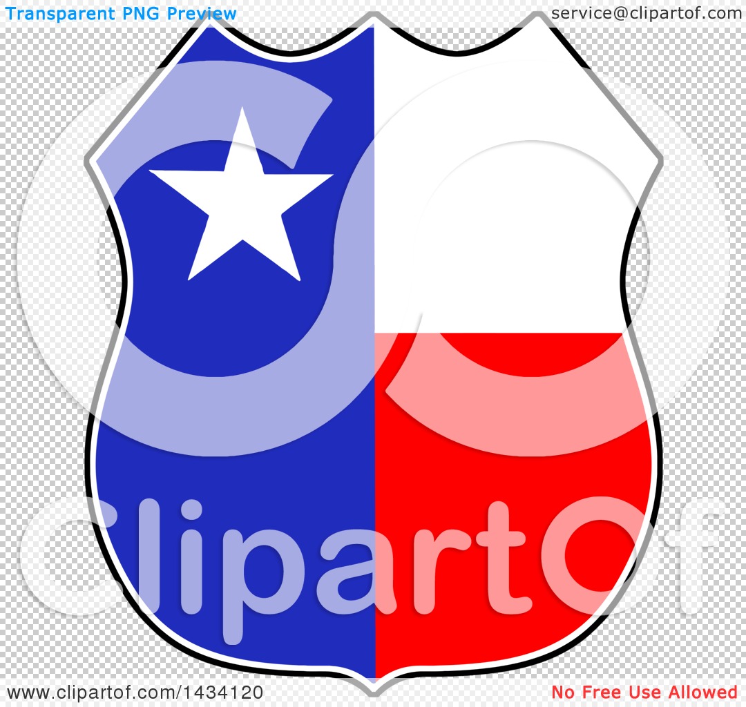 1080x1024 Clipart Of A Cartoon Texas Badge