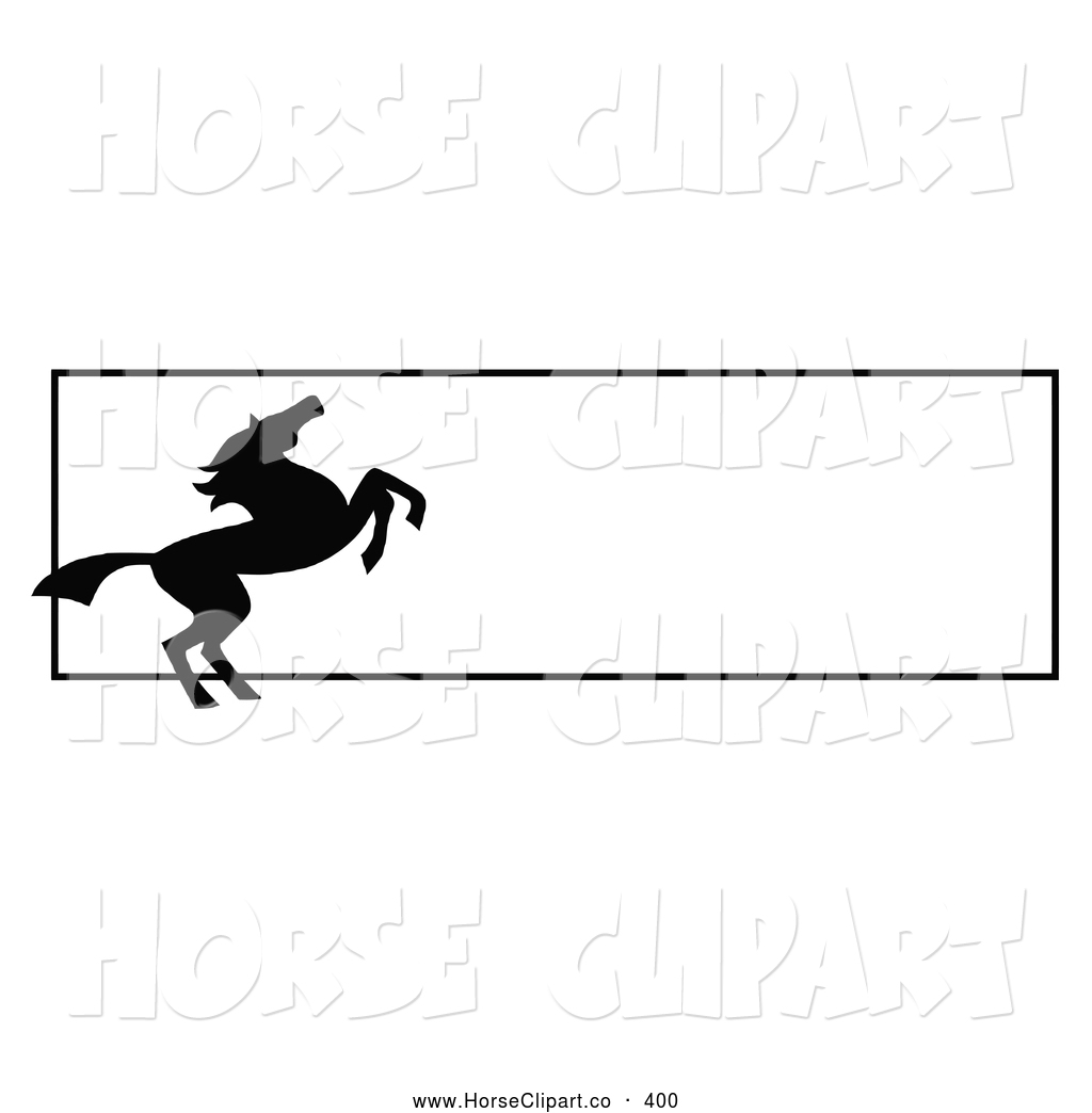1024x1044 Clip Art Of A Rearing Silhouetted Black Horse Website Banner