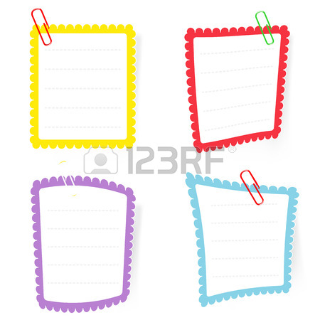 450x450 Text Box With Paper Clip Eps10 Royalty Free Cliparts, Vectors,