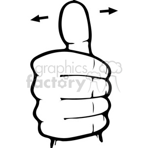 300x300 Royalty Free Asl Sign Language 10 Clipart Illustration 391659