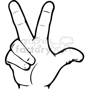 300x300 Royalty Free Asl Sign Language 3 Clipart Illustration 391654