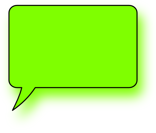 600x511 Green Lefthand Speech Bubble Clip Art