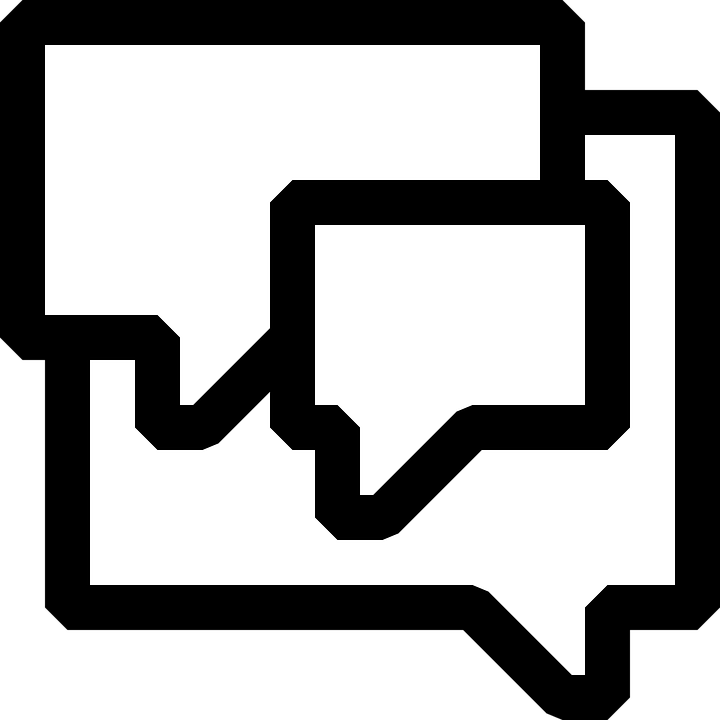 720x720 Message Clipart Black And White