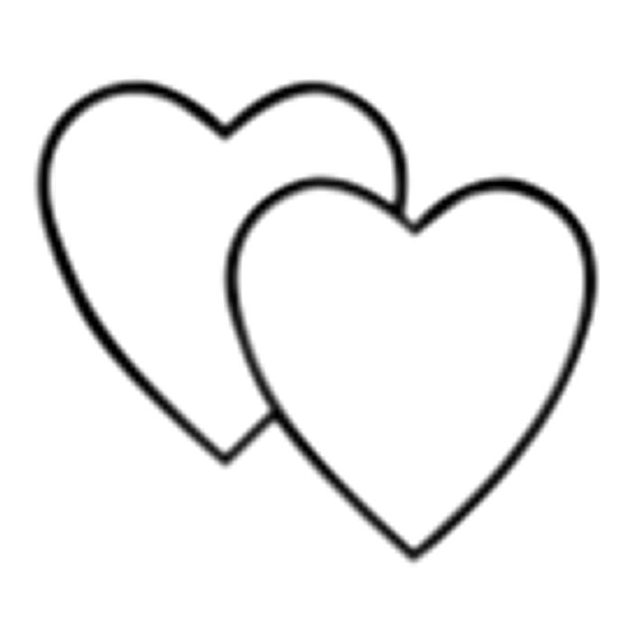 700x700 Double Heart Clipart
