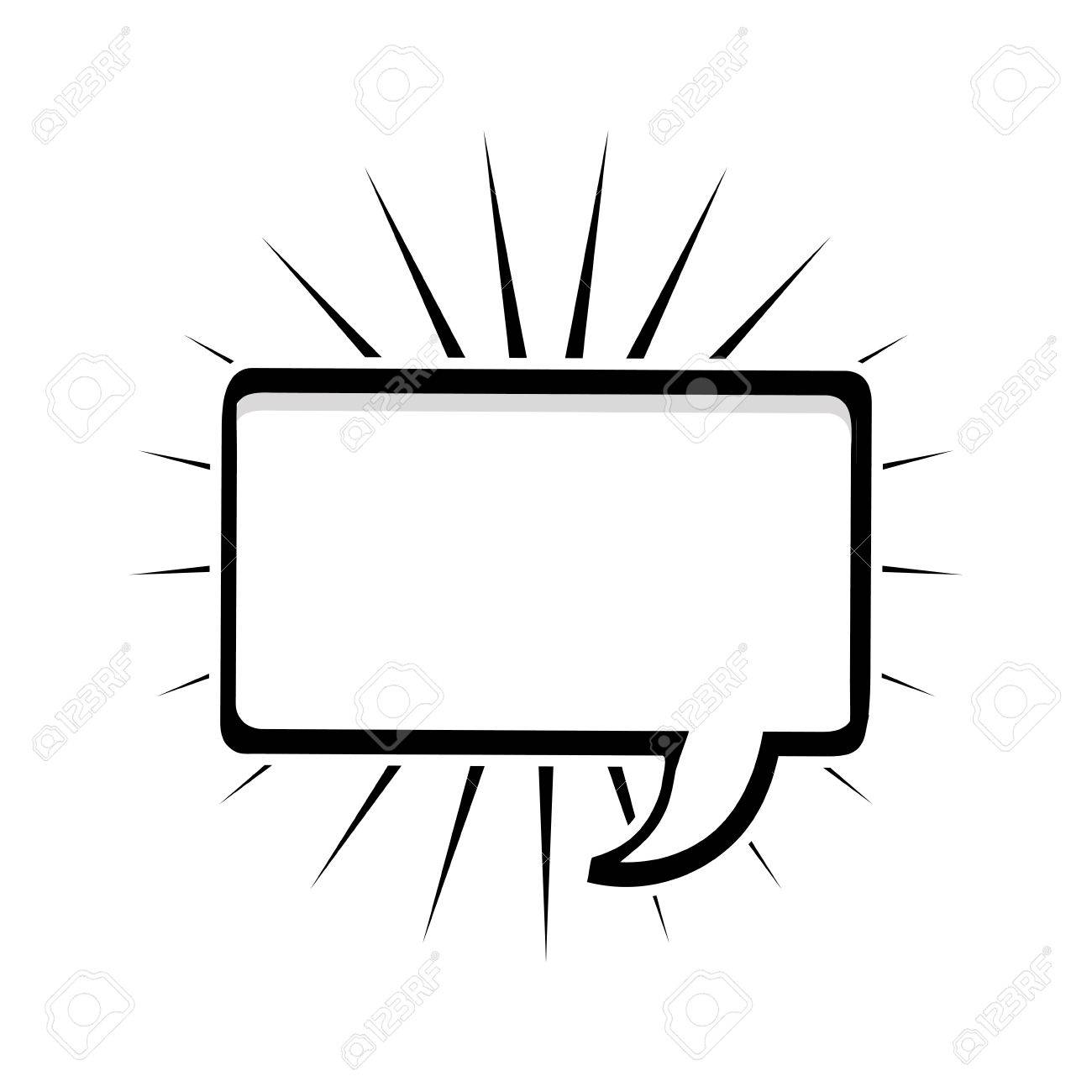1300x1300 Monochrome Silhouette Rectangle Shape Dialog Box With Lines Around