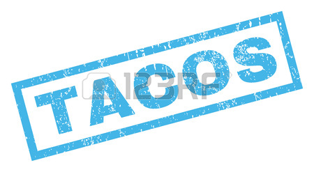 450x247 Tacos Text Rubber Seal Stamp Watermark. Caption Inside Rectangular