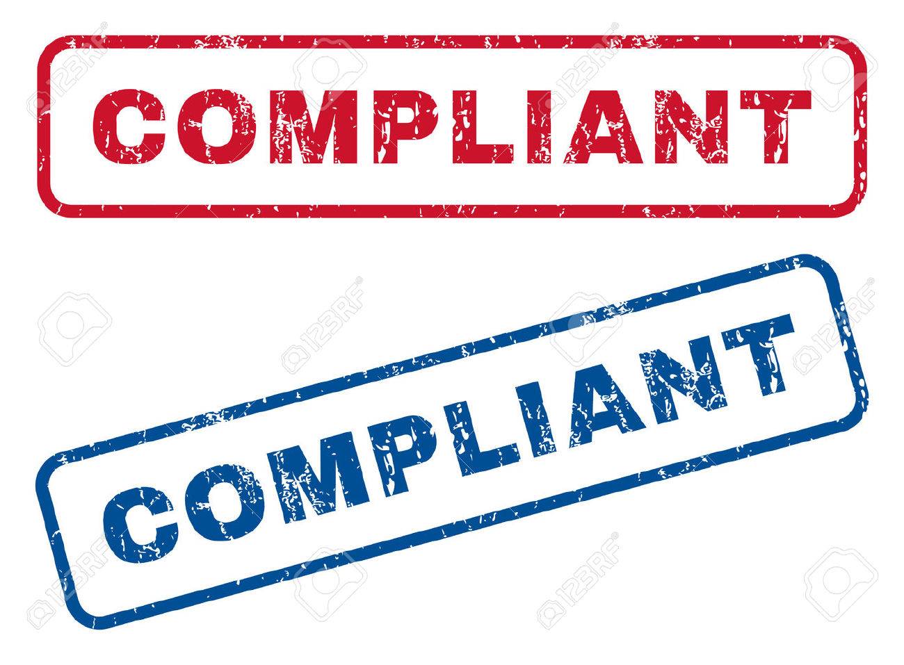 1300x957 Compliant Text Rubber Seal Stamp Watermarks. Vector Style Is