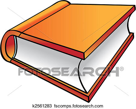 450x360 Clipart Of Orange Book Cartoon K2561283
