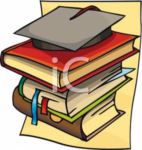 285x300 Art Image A Graduation Cap On A Stack Of Books
