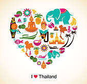 170x165 Clipart Of Thailand Love
