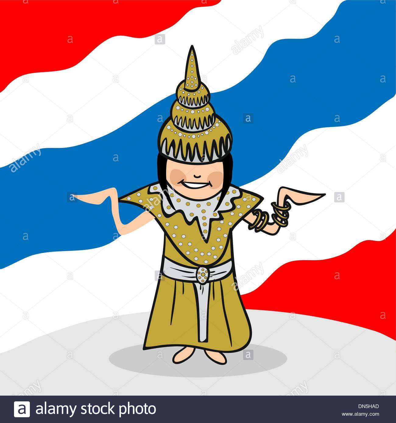 1300x1390 Thailand People Stock Vector Images